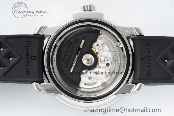 Fifty Fathoms 5008D No Rad SS 1:1 GSF Best Edition Black Dial on Black Rubber Strap A SportInspired 5265