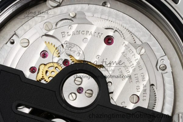 Fifty Fathoms 5008D No Rad SS 1:1 GSF Best Edition Black Dial on Black Rubber Strap A SportInspired 5265