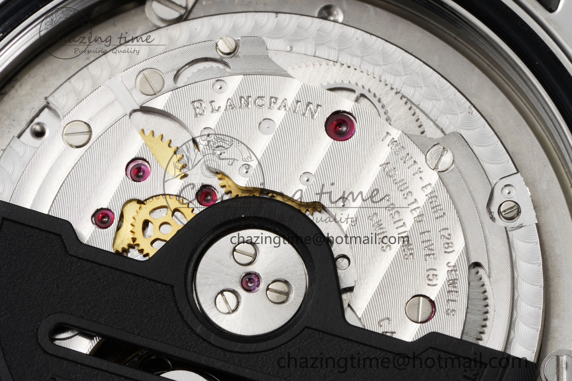 Fifty Fathoms 5008D No Rad SS 1:1 GSF Best Edition Black Dial on Black Rubber Strap A SportInspired 5265