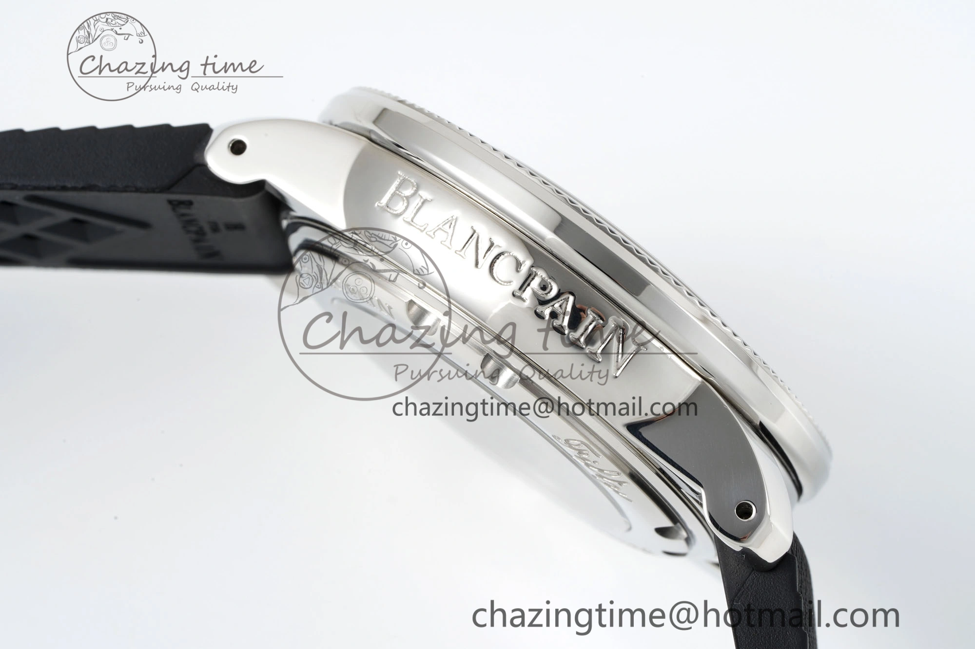 Fifty Fathoms 5008E No Rad Only Watch SS 1:1 GSF Best Edition Black Dial on Black Rubber Strap A Fashionable 5264