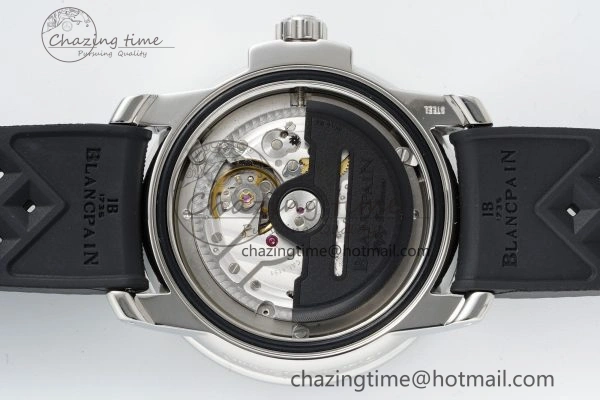 Fifty Fathoms 5008E No Rad Only Watch SS 1:1 GSF Best Edition Black Dial on Black Rubber Strap A Fashionable 5264