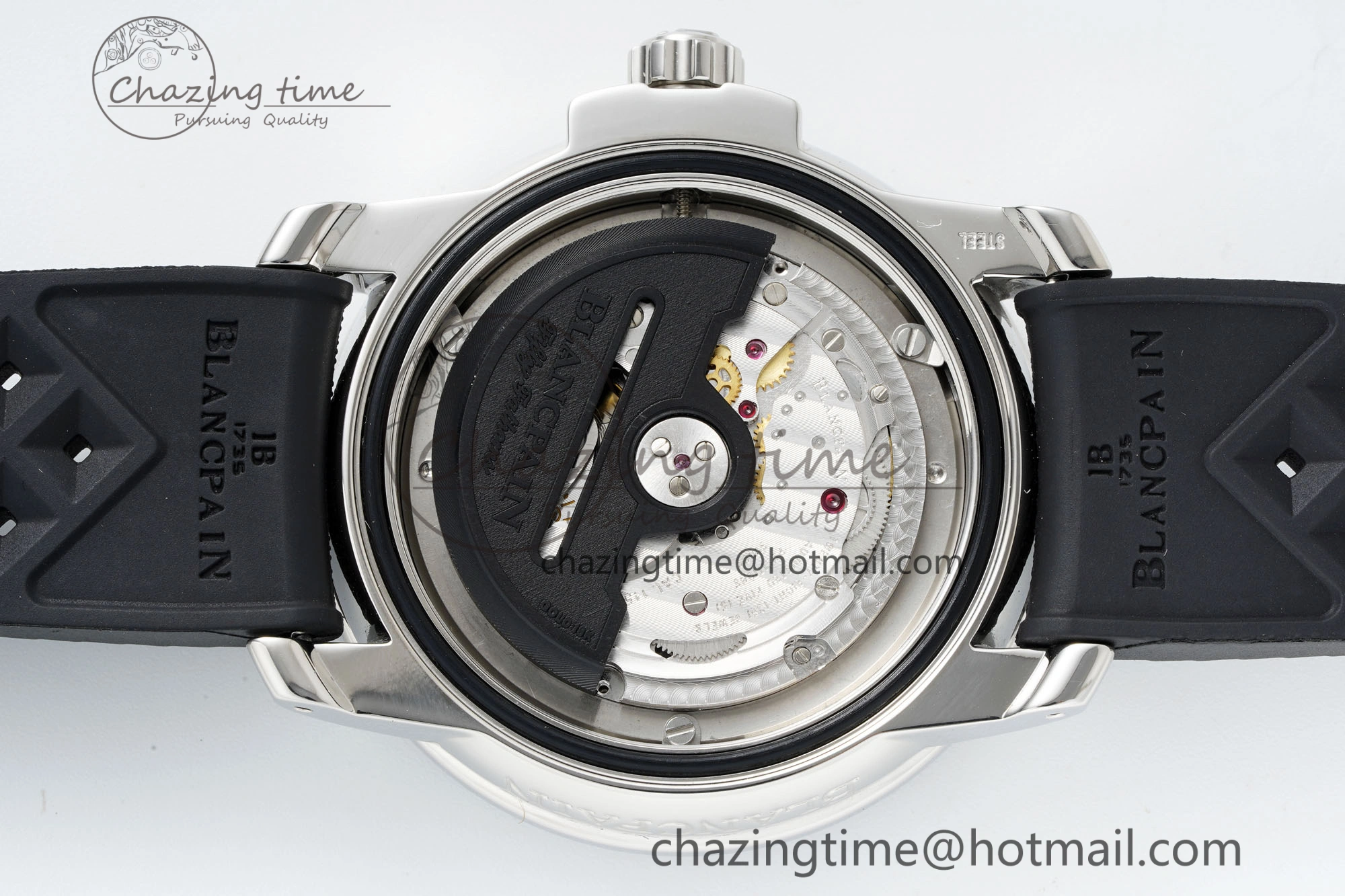 Fifty Fathoms 5008E No Rad Only Watch SS 1:1 GSF Best Edition Black Dial on Black Rubber Strap A Fashionable 5264