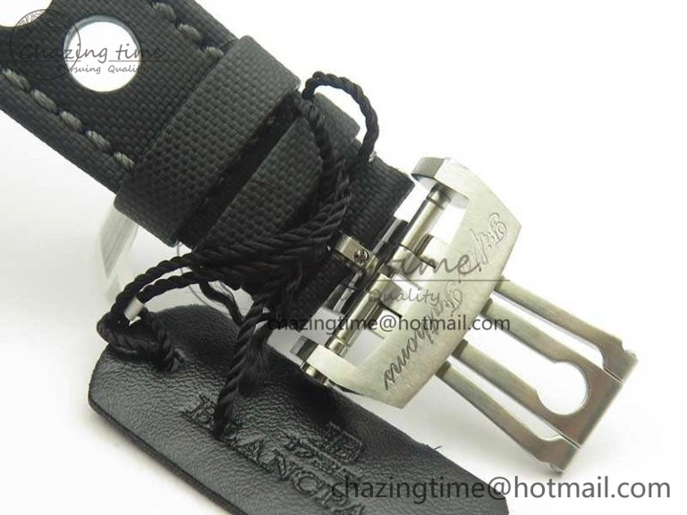 Fifty Fathoms 5015C SS Black ZF 1:1 Best Edition Black Dial On Nylon Strap A Popular 5292