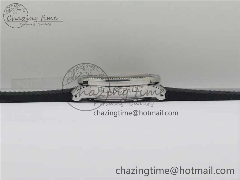 Sophisticated Fifty Fathoms Barakuda 5008B 40mm SS 1:1 ZF Best Edition Black Dial on Black Rubber Strap A 5267