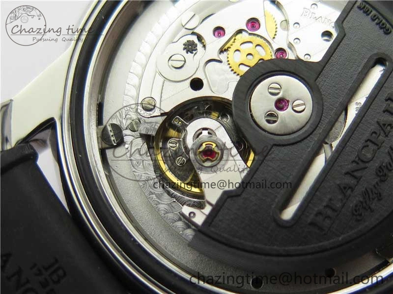 Sophisticated Fifty Fathoms Barakuda 5008B 40mm SS 1:1 ZF Best Edition Black Dial on Black Rubber Strap A 5267
