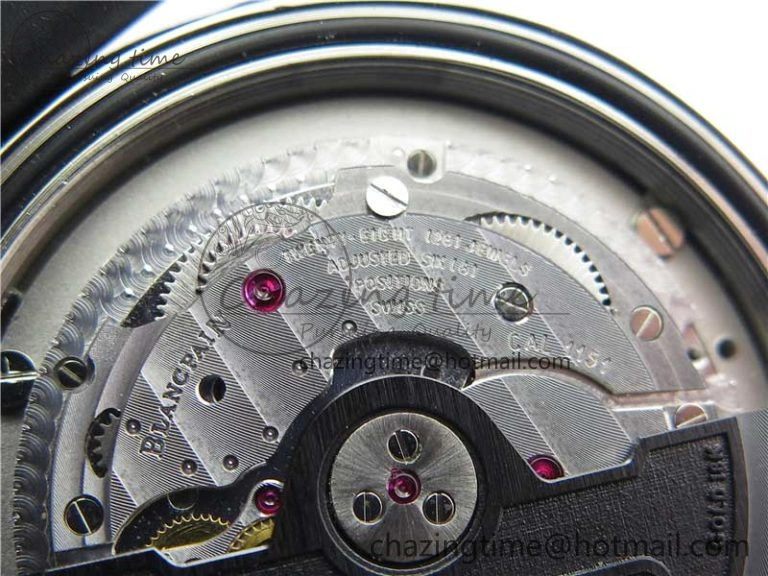 Sophisticated Fifty Fathoms Barakuda 5008B 40mm SS 1:1 ZF Best Edition Black Dial on Black Rubber Strap A 5267