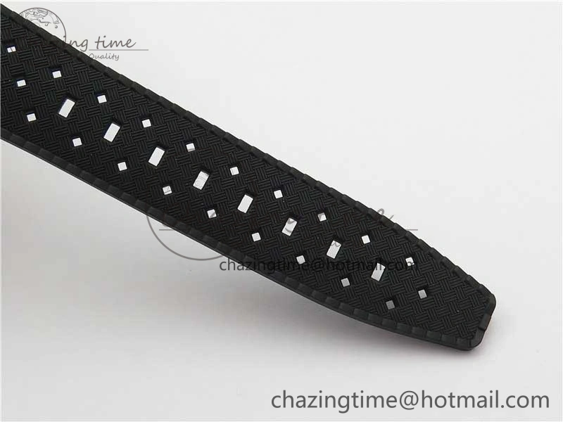 Sophisticated Fifty Fathoms Barakuda 5008B 40mm SS 1:1 ZF Best Edition Black Dial on Black Rubber Strap A 5267