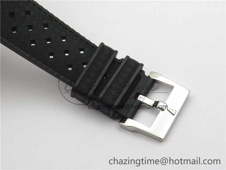Sophisticated Fifty Fathoms Barakuda 5008B 40mm SS 1:1 ZF Best Edition Black Dial on Black Rubber Strap A 5267