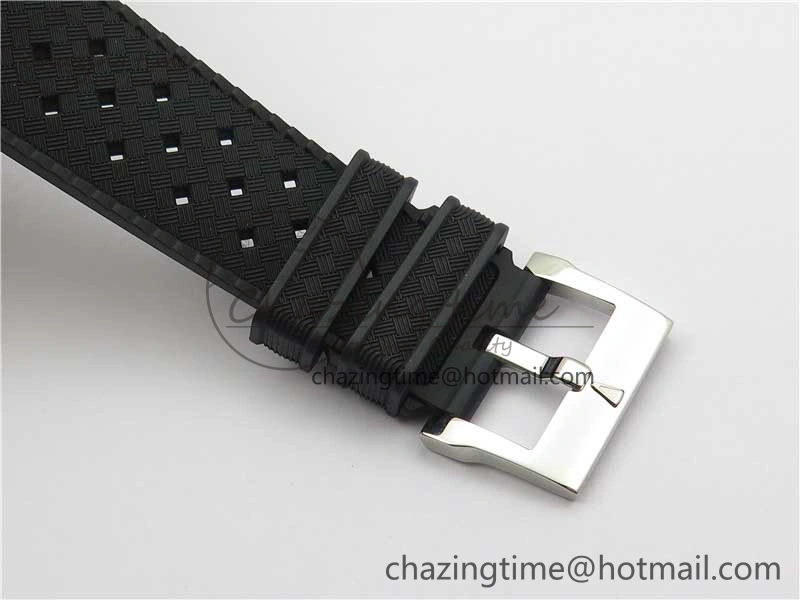 Sophisticated Fifty Fathoms Barakuda 5008B 40mm SS 1:1 ZF Best Edition Black Dial on Black Rubber Strap A 5267