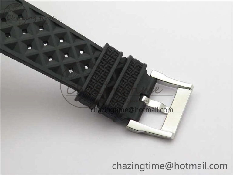 Sophisticated Fifty Fathoms Barakuda 5008B 40mm SS 1:1 ZF Best Edition Black Dial on Black Rubber Strap A 5267