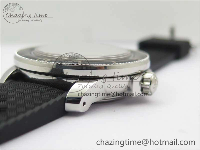 Sophisticated Fifty Fathoms Barakuda 5008B 40mm SS 1:1 ZF Best Edition Black Dial on Black Rubber Strap A 5267