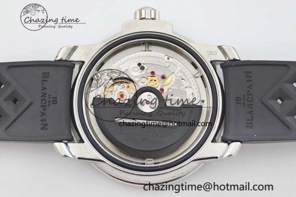 Fifty Fathoms Barakuda 5008B 40mm SS GSF 1:1 Best Edition Black Dial on Black Rubber Strap A Upgraded 5266