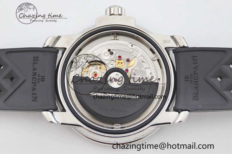 Fifty Fathoms Barakuda 5008B 40mm SS GSF 1:1 Best Edition Black Dial on Black Rubber Strap A Upgraded 5266