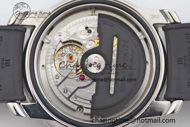 Fifty Fathoms Barakuda 5008B 40mm SS GSF 1:1 Best Edition Black Dial on Black Rubber Strap A Upgraded 5266