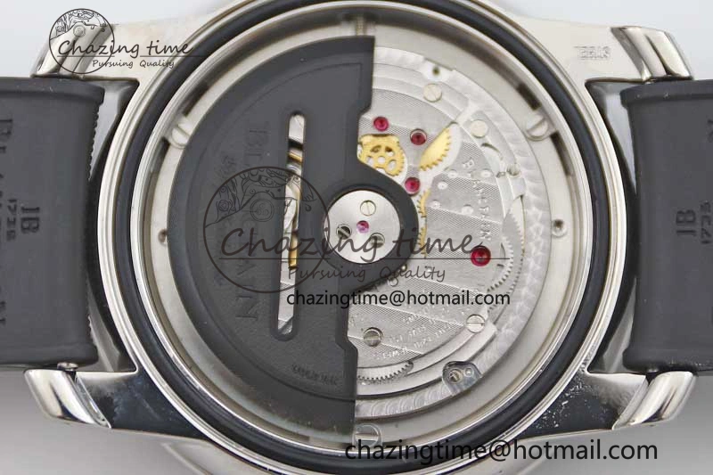 Fifty Fathoms Barakuda 5008B 40mm SS GSF 1:1 Best Edition Black Dial on Black Rubber Strap A Upgraded 5266