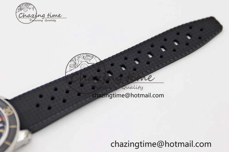 Fifty Fathoms Barakuda 5008B 40mm SS GSF 1:1 Best Edition Black Dial on Black Rubber Strap A Upgraded 5266