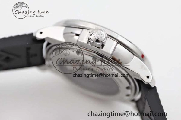 Fifty Fathoms Barakuda 5008B 40mm SS GSF 1:1 Best Edition Black Dial on Black Rubber Strap A Upgraded 5266