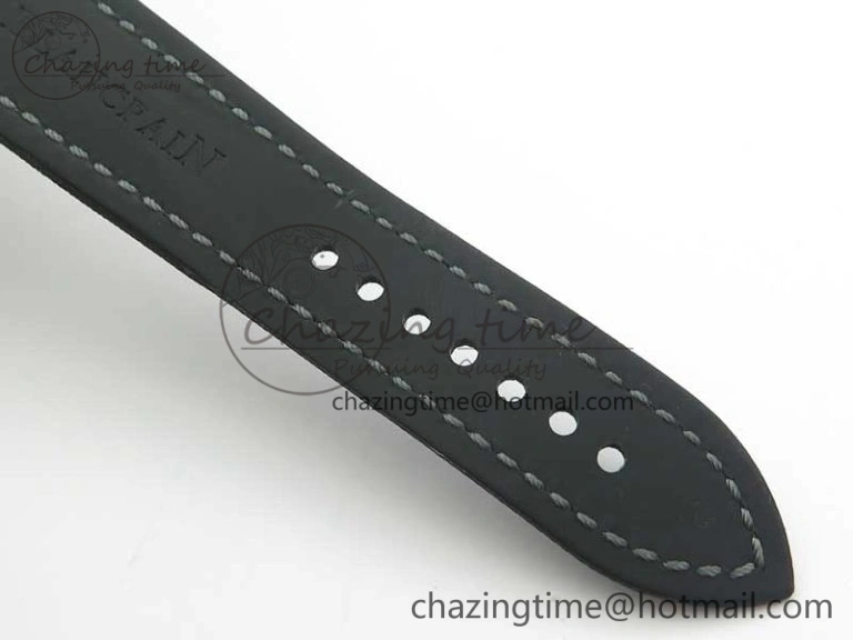 Fifty Fathoms Bathyscaphe 43mm SS GF 1:1 Best Edition Black Dial on Sail-canvas Strap A HighPerformance 5286