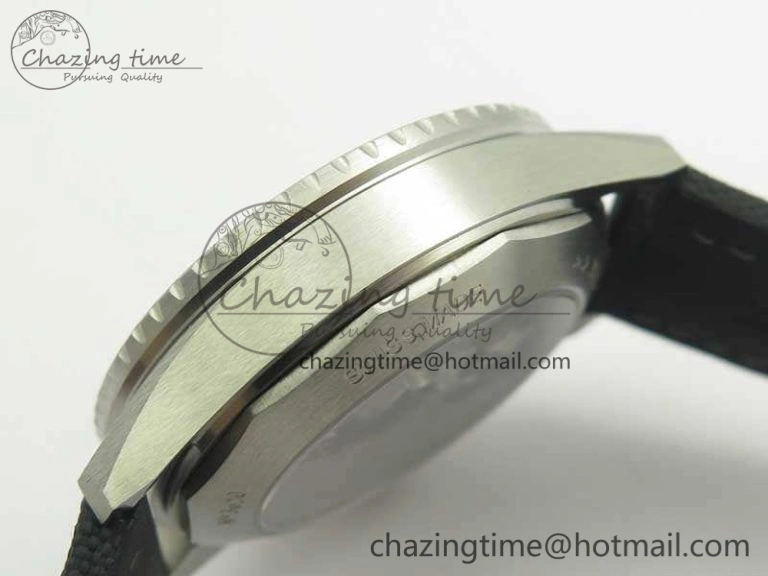 Breathable Fifty Fathoms Bathyscaphe 43mm SS ZF 1:1 Best Edition Gray Dial On Sail-Canvas Strap A 5291