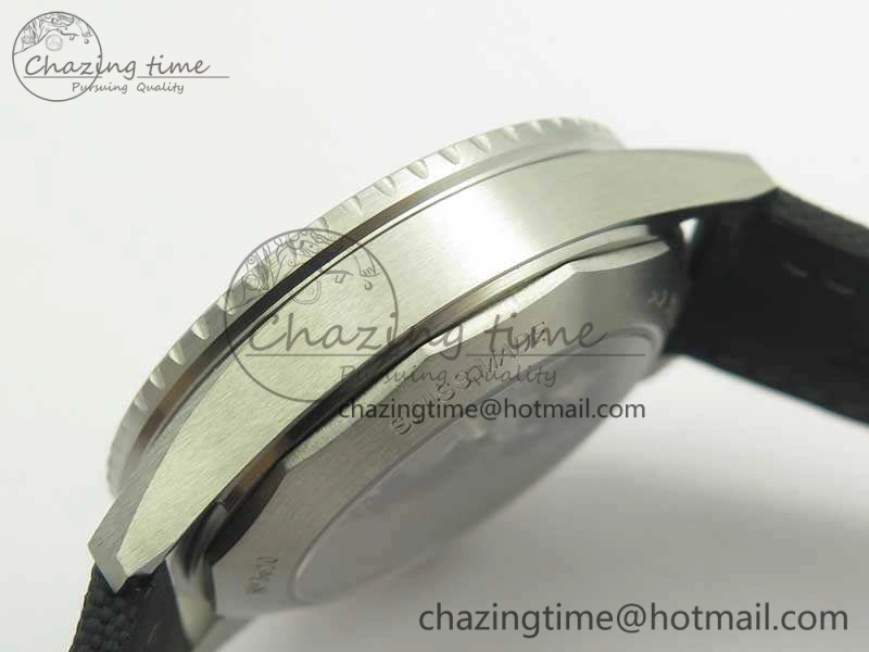 Breathable Fifty Fathoms Bathyscaphe 43mm SS ZF 1:1 Best Edition Gray Dial On Sail-Canvas Strap A 5291