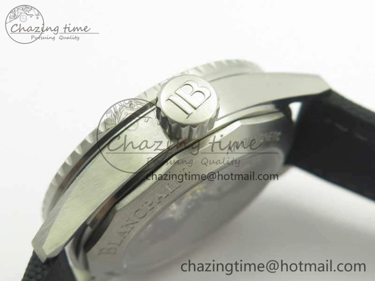 Breathable Fifty Fathoms Bathyscaphe 43mm SS ZF 1:1 Best Edition Gray Dial On Sail-Canvas Strap A 5291