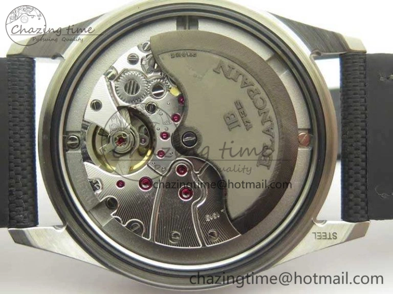 Breathable Fifty Fathoms Bathyscaphe 43mm SS ZF 1:1 Best Edition Gray Dial On Sail-Canvas Strap A 5291