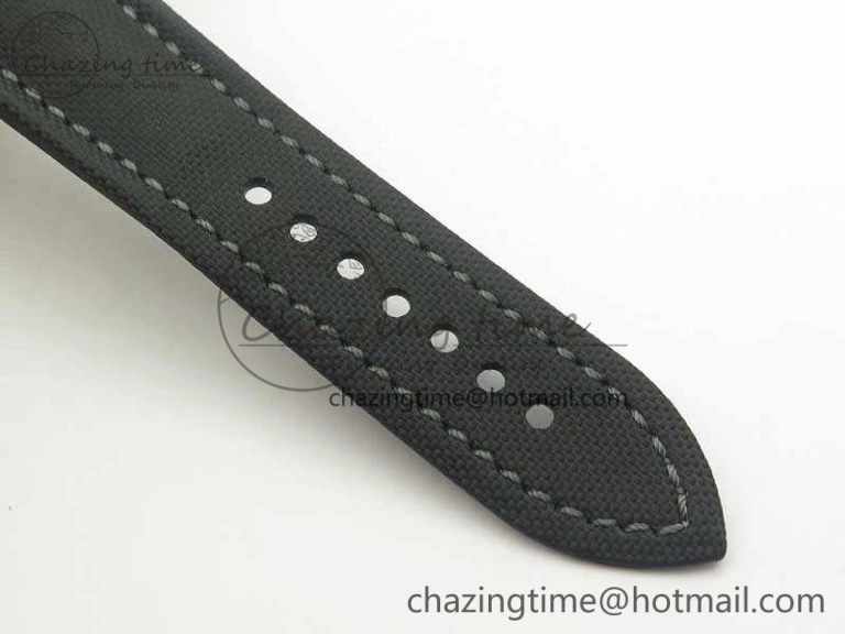 Breathable Fifty Fathoms Bathyscaphe 43mm SS ZF 1:1 Best Edition Gray Dial On Sail-Canvas Strap A 5291