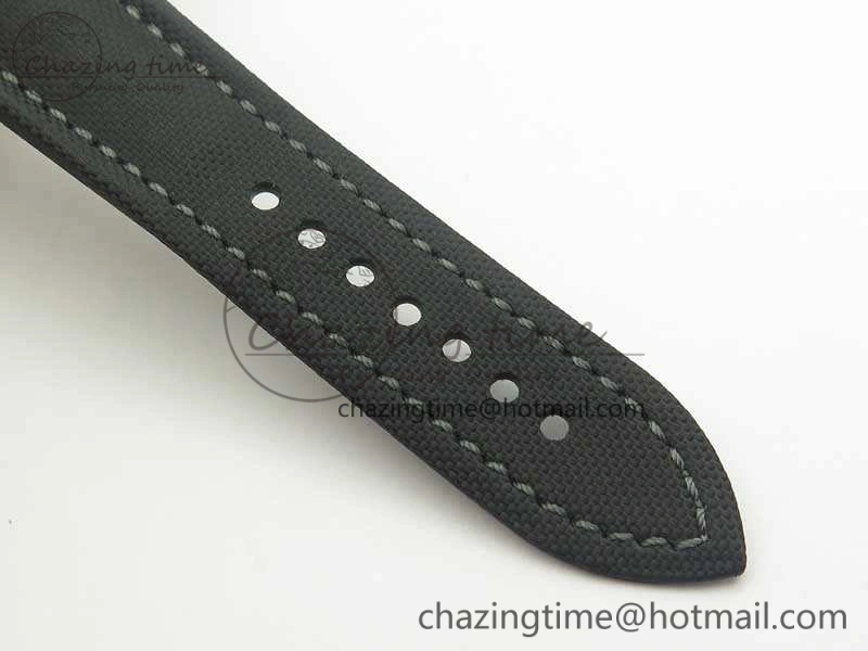 Breathable Fifty Fathoms Bathyscaphe 43mm SS ZF 1:1 Best Edition Gray Dial On Sail-Canvas Strap A 5291
