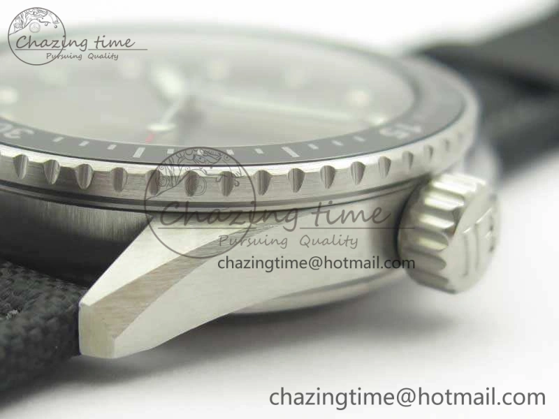 Breathable Fifty Fathoms Bathyscaphe 43mm SS ZF 1:1 Best Edition Gray Dial On Sail-Canvas Strap A 5291