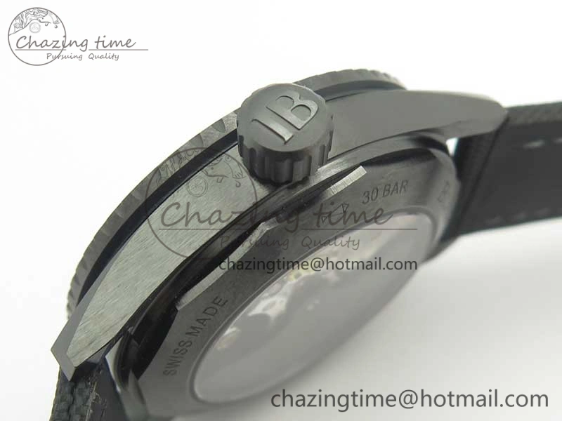 HighQuality Fifty Fathoms Bathyscaphe Black Ceramic GF 1:1 Best Edition Black Dial on Black Sail-Canvas Strap A1315 (Free Rubber Strap) 5287