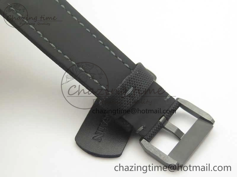 HighQuality Fifty Fathoms Bathyscaphe Black Ceramic GF 1:1 Best Edition Black Dial on Black Sail-Canvas Strap A1315 (Free Rubber Strap) 5287