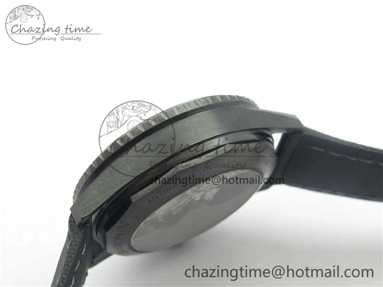 WellDesigned Fifty Fathoms Bathyscaphe Black Ceramic ZF 1:1 Best Edition Black Dial on Black Sail-Canvas Strap A 5274