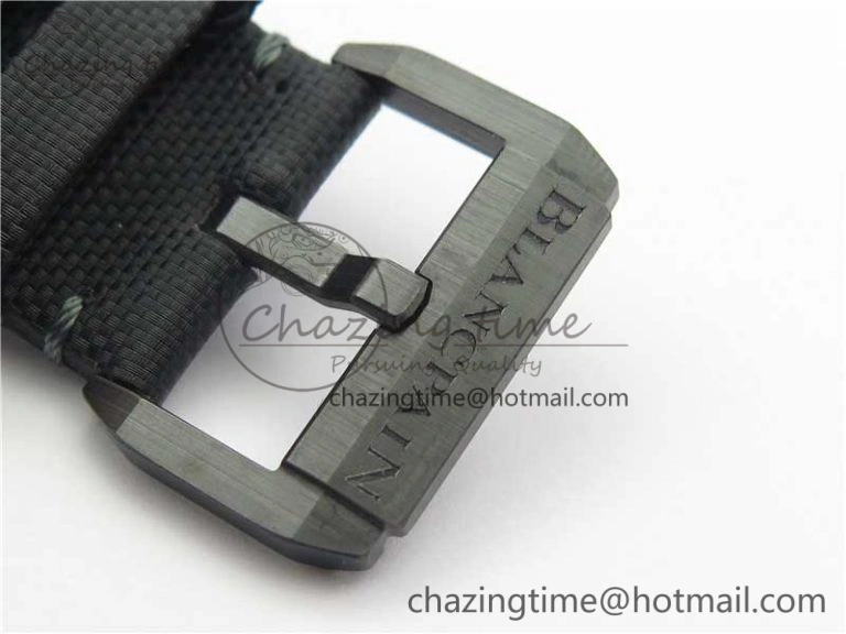 WellDesigned Fifty Fathoms Bathyscaphe Black Ceramic ZF 1:1 Best Edition Black Dial on Black Sail-Canvas Strap A 5274