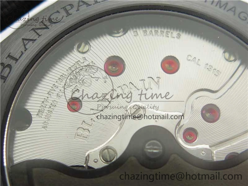 WellDesigned Fifty Fathoms Bathyscaphe Black Ceramic ZF 1:1 Best Edition Black Dial on Black Sail-Canvas Strap A 5274