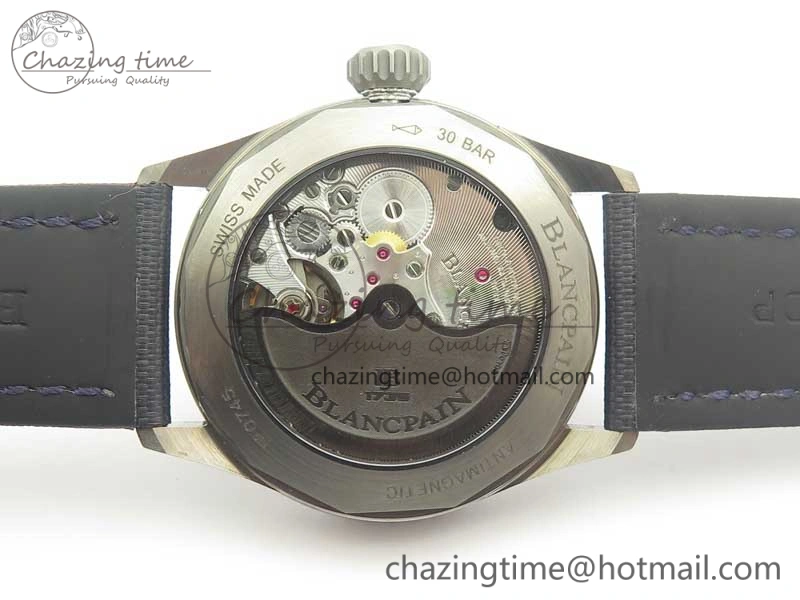 Breathable Fifty Fathoms Bathyscaphe Ceramic ZF 1:1 Best Edition Blue Dial on Blue Sail-Canvas Strap A 5290