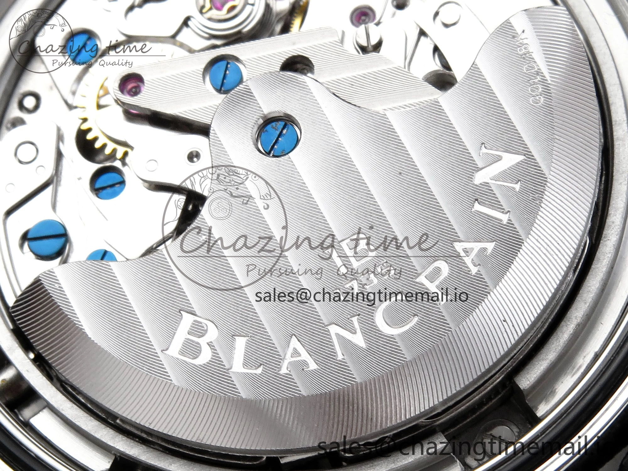 Fifty Fathoms Chrono SS OMF 1:1 Best Edition Black Numeral Dial on Black Sail-canvas Strap A Breathable 5260
