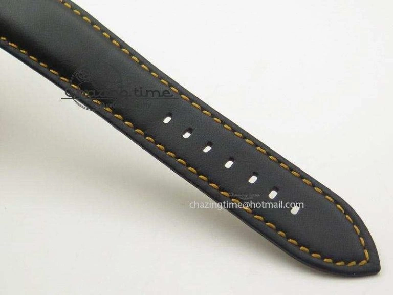 UrbanChic Fifty Fathoms Chronograph Monaco RG Black Dial On Black Leather Strap A 5317