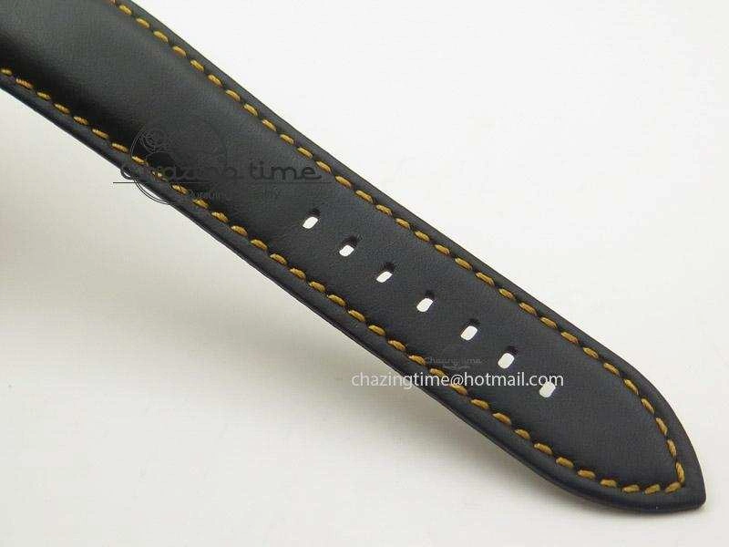 UrbanChic Fifty Fathoms Chronograph Monaco RG Black Dial On Black Leather Strap A 5317