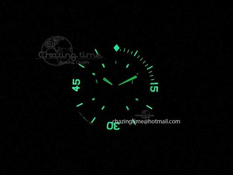 UrbanChic Fifty Fathoms Chronograph Monaco RG Black Dial On Black Leather Strap A 5317