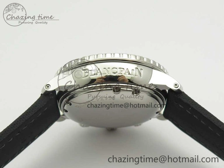 Fifty Fathoms Chronograph SS OMF 1:1 Best Edition Black Dial on Black Nylon Strap A EasyCare 5277