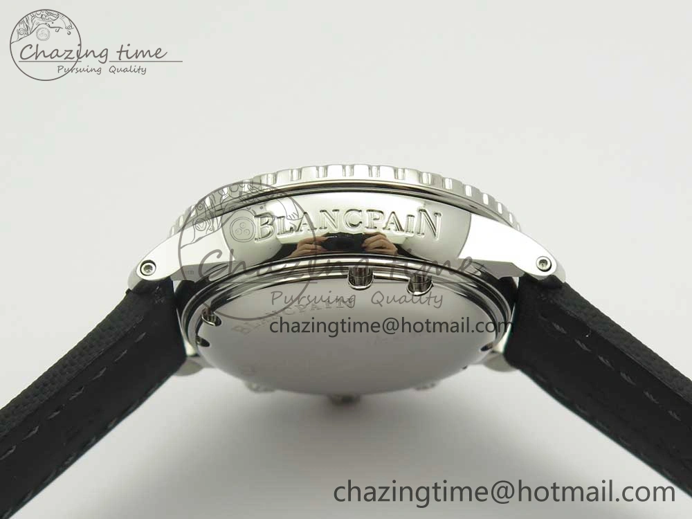 Fifty Fathoms Chronograph SS OMF 1:1 Best Edition Black Dial on Black Nylon Strap A EasyCare 5277