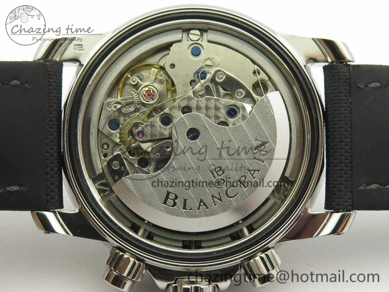 Fifty Fathoms Chronograph SS OMF 1:1 Best Edition Black Dial on Black Nylon Strap A EasyCare 5277