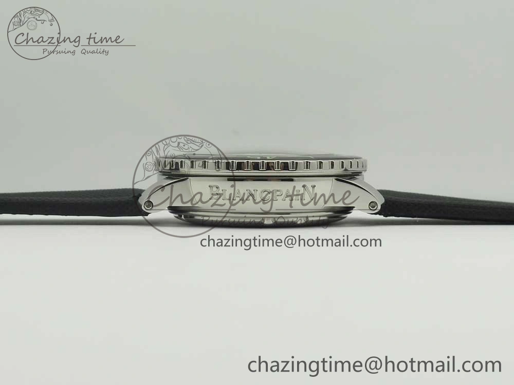 Fifty Fathoms Chronograph SS OMF 1:1 Best Edition Black Dial on Black Nylon Strap A EasyCare 5277