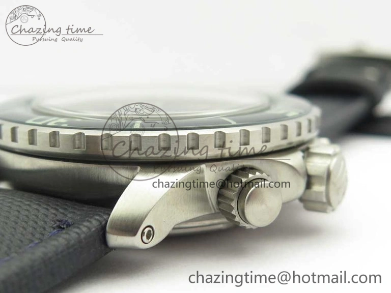 Fifty Fathoms Chronograph SS OMF 1:1 Best Edition Blue Dial on Blue Nylon Strap A Seasonal 5276