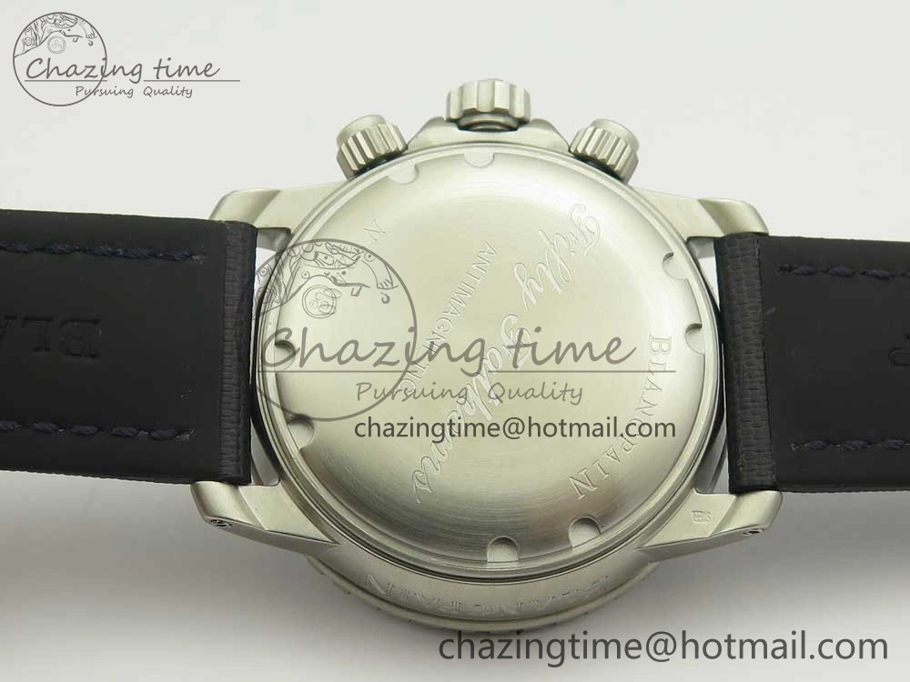 Fifty Fathoms Chronograph SS OMF 1:1 Best Edition Blue Dial on Blue Nylon Strap A Seasonal 5276