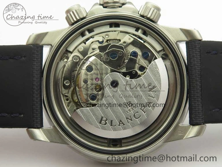 Fifty Fathoms Chronograph SS OMF 1:1 Best Edition Blue Dial on Blue Nylon Strap A Seasonal 5276