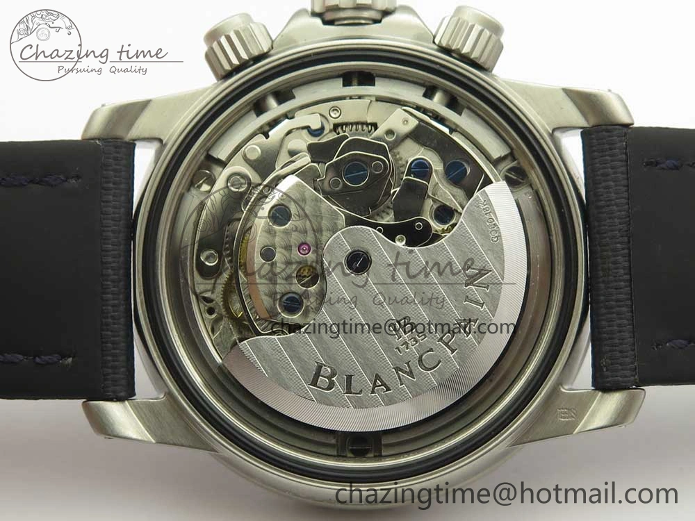 Fifty Fathoms Chronograph SS OMF 1:1 Best Edition Blue Dial on Blue Nylon Strap A Seasonal 5276