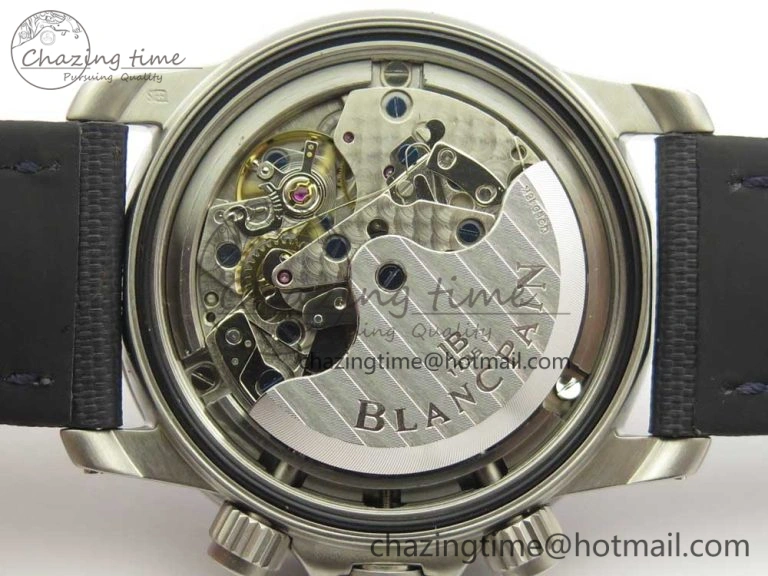Fifty Fathoms Chronograph SS OMF 1:1 Best Edition Blue Dial on Blue Nylon Strap A Seasonal 5276