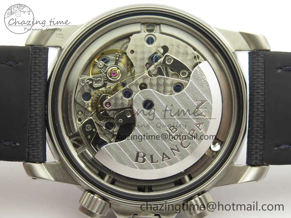 Fifty Fathoms Chronograph SS OMF 1:1 Best Edition Blue Dial on Blue Nylon Strap A Seasonal 5276