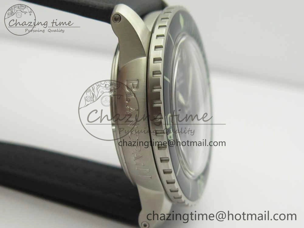 Fifty Fathoms Chronograph SS OMF 1:1 Best Edition Blue Dial on Blue Nylon Strap A Seasonal 5276